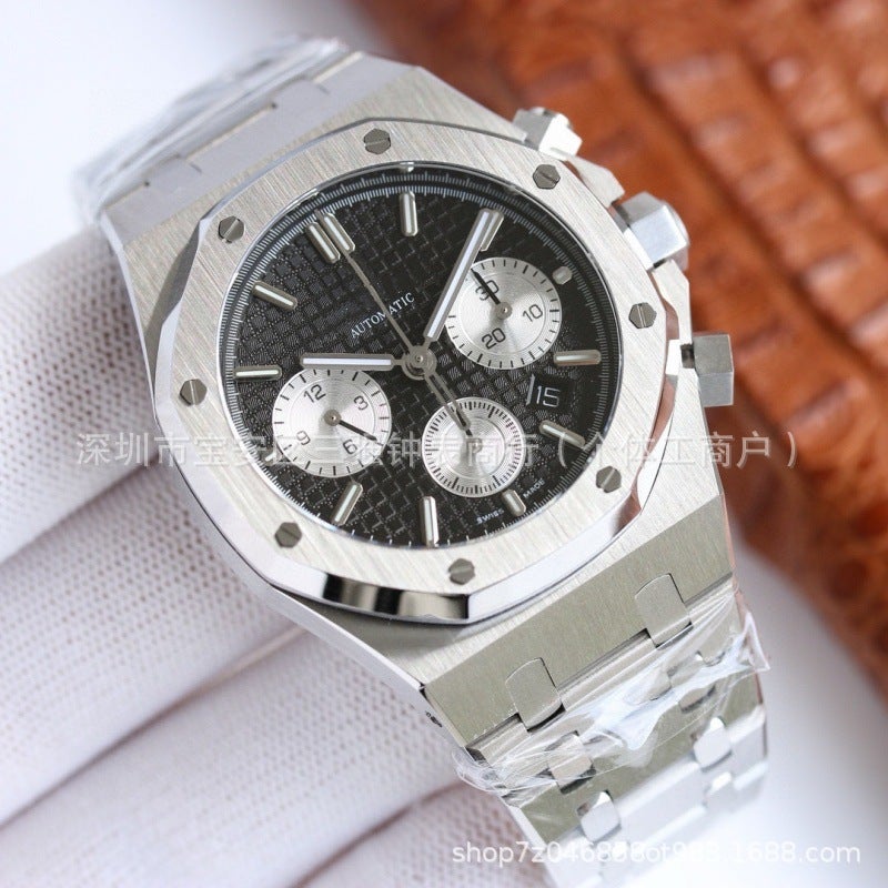 ساعة رويال أوك للرجال أوتوماتيكية بالكامل ميكانيكية متعددة الوظائف كرونوغراف 26331 مع تقويم مضيء - Image 2